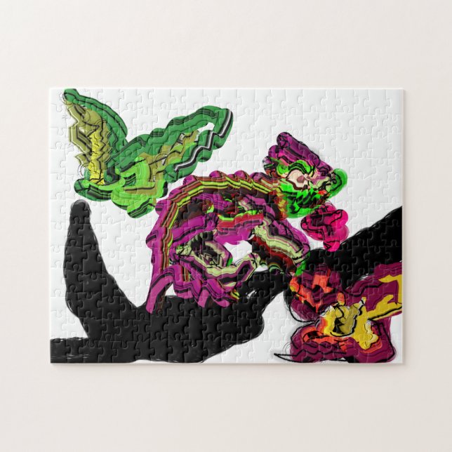 Regenwald Chameleon Spaß (Horizontal)