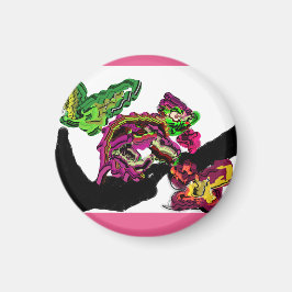 Regenwald Chameleon Spaß Magnet