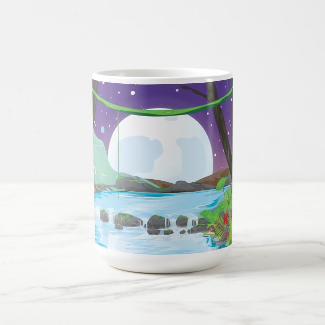 Regenwald Fluss Kaffeetasse (Mittel)
