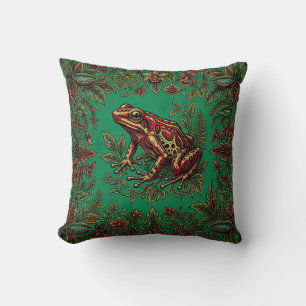Regenwald-Frosch-Kissen mit Frosch-Motiv Kissen