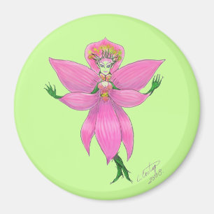 Regenwald-Orchideen-Fee-Magnet Magnet