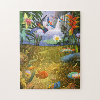 Regenwald-Tier-Puzzlespiel