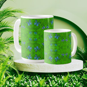 Regenwald-Träume Tropische Rebe Schmetterling Kaffeetasse