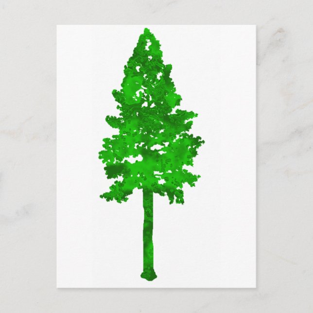 Regenwaldgrün Postkarte (Vorderseite)