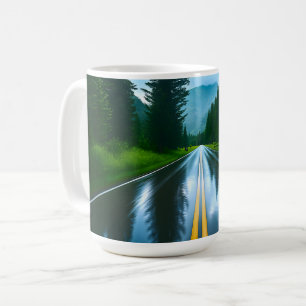 Regenwaldstraße Kaffeetasse