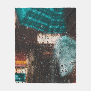 Regenwasser Tropfen Natur Fleecedecke
