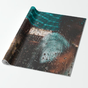 Regenwasser Tropfen Natur Geschenkpapier