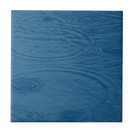 Regenwellen (Blaue Wasserwaagen) Fliese