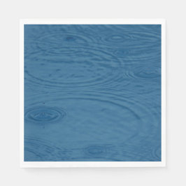 Regenwellen (Blaue Wasserwaagen) Serviette