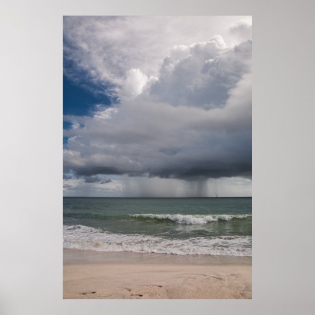 Regenwetter über dem Atlantik Poster (Vorne)
