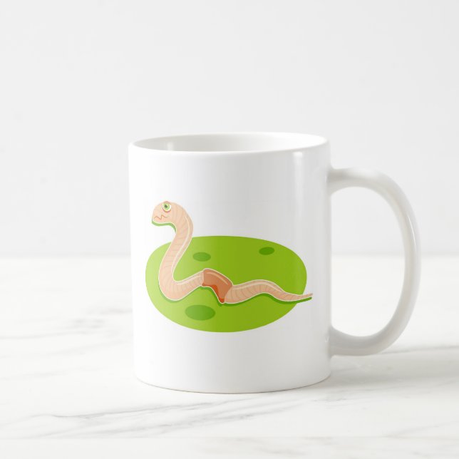 Regenwurm Kaffeetasse (Rechts)