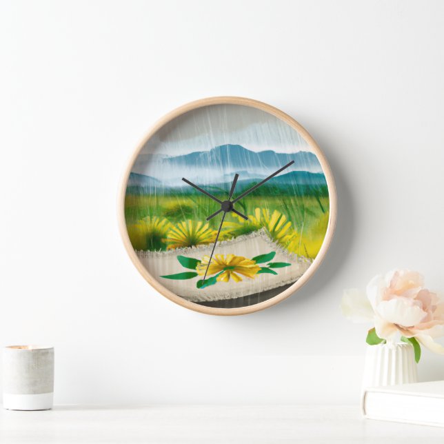 Regenzeit malen uhr (Zuhause)