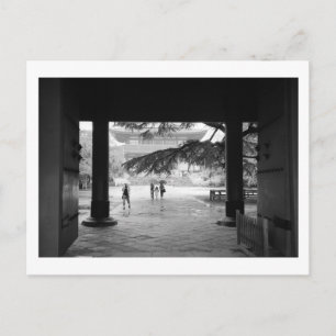 Regenzeit: Zojoji-Tempel, Tokio Postkarte