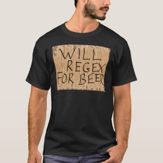 REGEX POUR le T-shirt de noir de BIÈRE