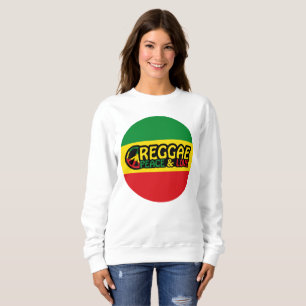 Reggae Art mit positiven Worten Frieden und Liebe Sweatshirt