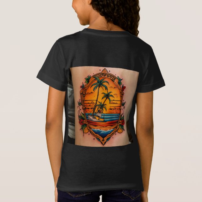 Reggae Beach Tattoo Fusion T-Shirt (Rückseite)