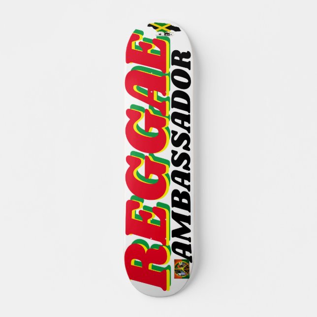 REGGAE-BOTSCHAFTER 7 3/4" Skateboard-Deck Skateboard (Vorne)