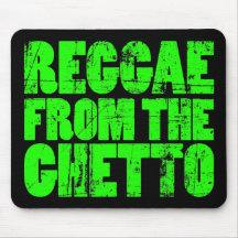 Reggae de ghetto - tapis de souris (vert)