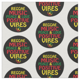 Reggae-Design mit positiven Zitaten und Reggae-Fla Stoff