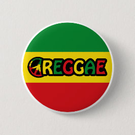 Reggae-Design mit Reggaefarben Button