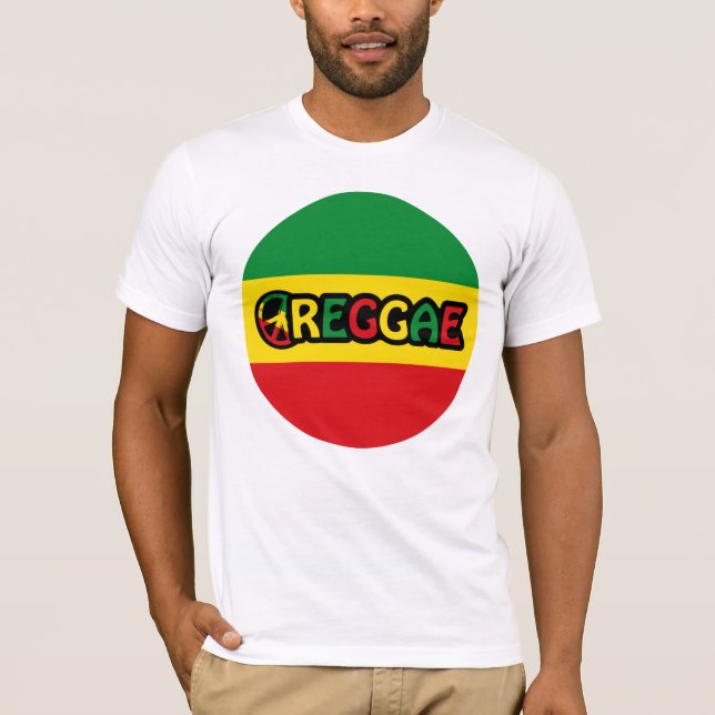 Reggae-Design mit Reggaefarben T-Shirt (Vorderseite)