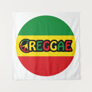 Reggae-Design mit Reggaefarben Wandteppich