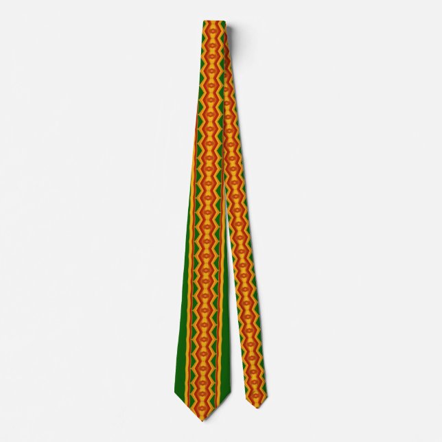 Reggae Diamonds and Stripes African Influence Krawatte (Vorderseite)