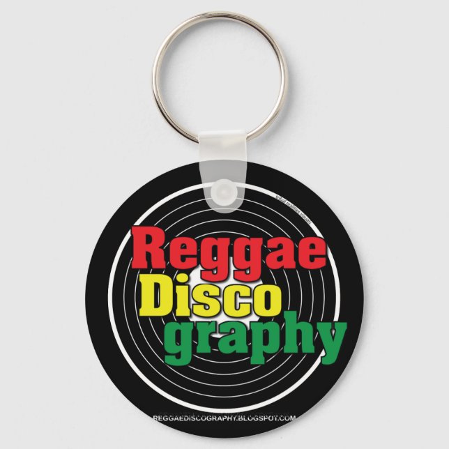 Reggae Discographie Vinyl Schlüsselanhänger (Vorderseite)