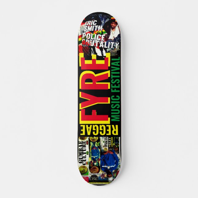 REGGAE FYRE  JMTSkateboard, 7¾" Deck Skateboard (Vorne)
