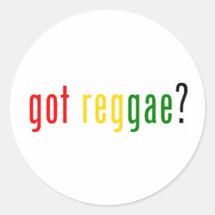 Reggae got? runder aufkleber