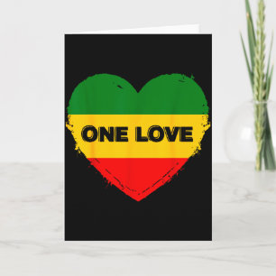 Reggae Herz Eine Liebe Rasta Reggae Musik Rastafar Karte