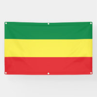 Reggae Jah Rastafari Mouvement bannière rastafarie