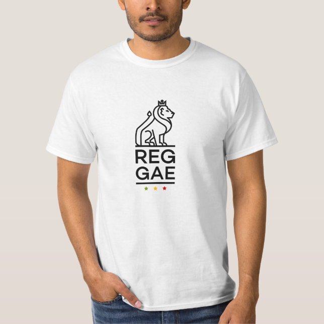 Reggae Lion Rasta Colors Reggae T - Shirt (Vorderseite)