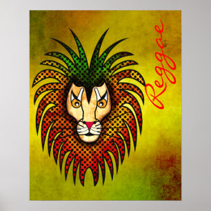 Reggae-Löwe Poster