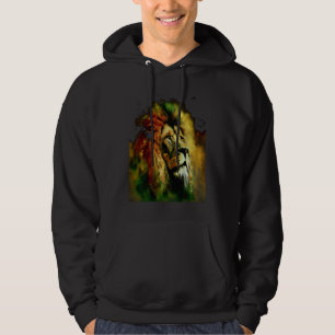 Reggae Löwe Rastafari Musik Freiheit Zion Jamaika Hoodie