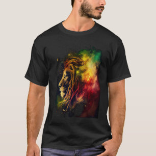 Reggae Löwe Rastafari Musik Freiheit Zion Jamaika T-Shirt