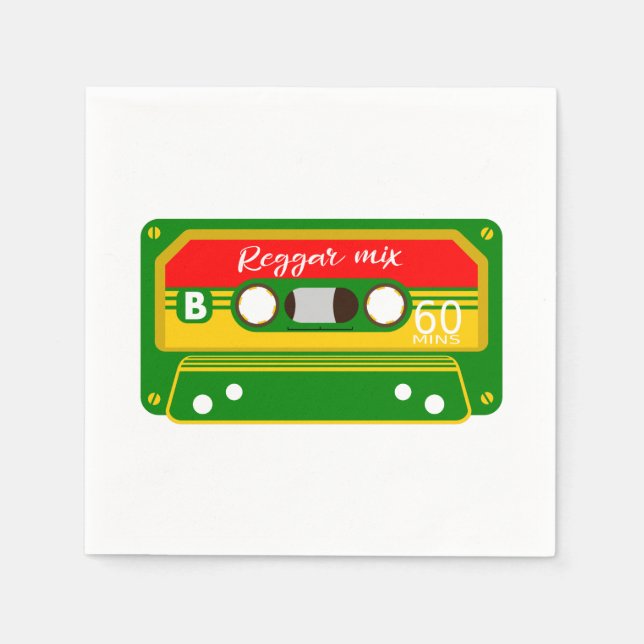 Reggae Mix Tape Serviette (Vorderseite)