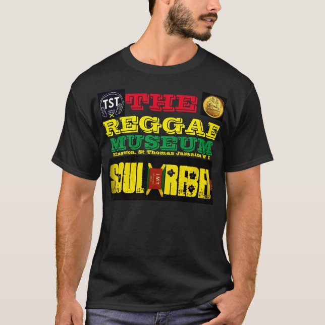 REGGAE MUSEUM MERCH Basic Dark T - Shirt (Vorderseite)