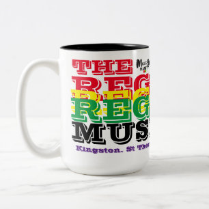 REGGAE MUSEUM Zwei-Tone Tasse, 0,44 l Zweifarbige Tasse