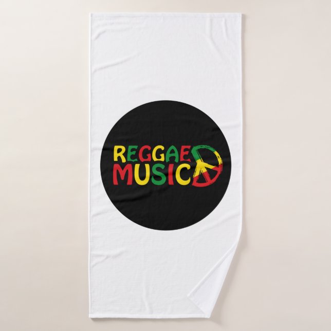 Reggae Music Design, Reggae Art Badehandtuch (Badehandtuch)