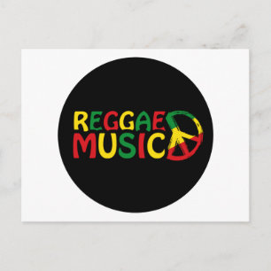 Reggae Music Design, Reggae Art Postkarte