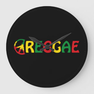 Reggae Music Große Wanduhr
