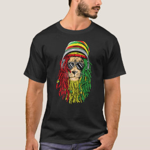 Reggae Music Jamaican Lion Rasta Löwe von Rastafar T-Shirt