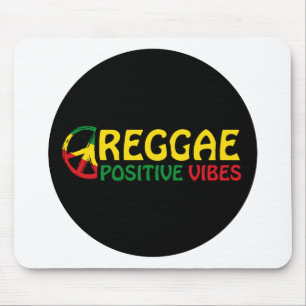 Reggae Music mit positivem Gesang und Reggae-Flagg Mousepad