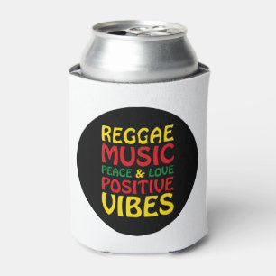 Reggae Music mit positiven Redewendungen Dosenkühler