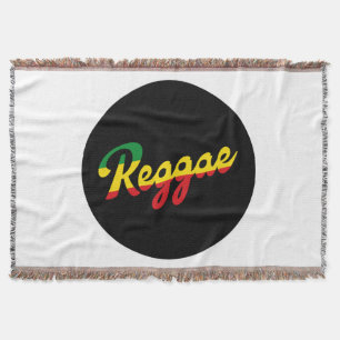 Reggae Music mit Reggae Flaggenfarben Decke