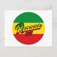 Reggae Music mit Reggae Flaggenfarben