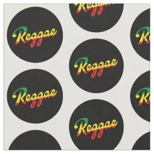 Reggae Music mit Reggae Flaggenfarben Stoff