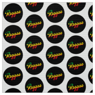 Reggae Music mit Reggae Flaggenfarben Stoff