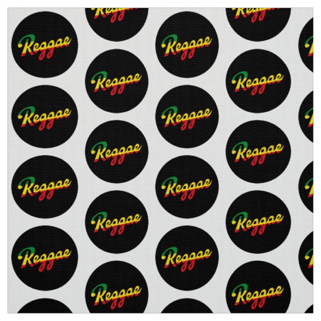 Reggae Music mit Reggae Flaggenfarben Stoff (Muster)